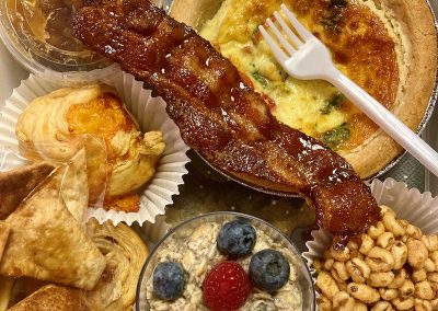 Breakfast box oatmeal quiche