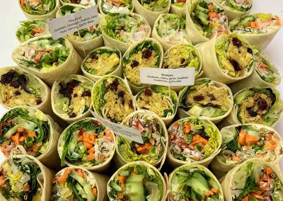 Wraps on platter
